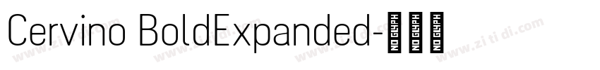 Cervino BoldExpanded字体转换